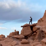 Roger scouts during the Utah Badlands Photography Workshop.
