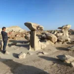 Adrian scouting during the Bisti Wilderness Workshop.