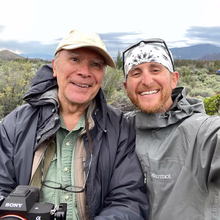 Joe and Brad during the Mount Shasta Photography workshop.